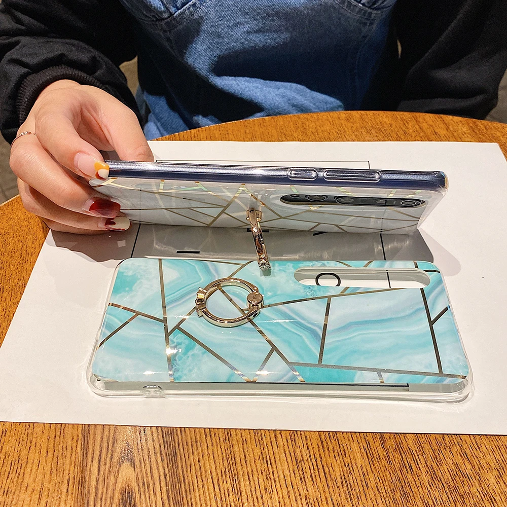 Чехол LOVECOM с гальваническим покрытием и мраморным рисунком для Xiaomi Mi 11T Pro Redmi Note 11