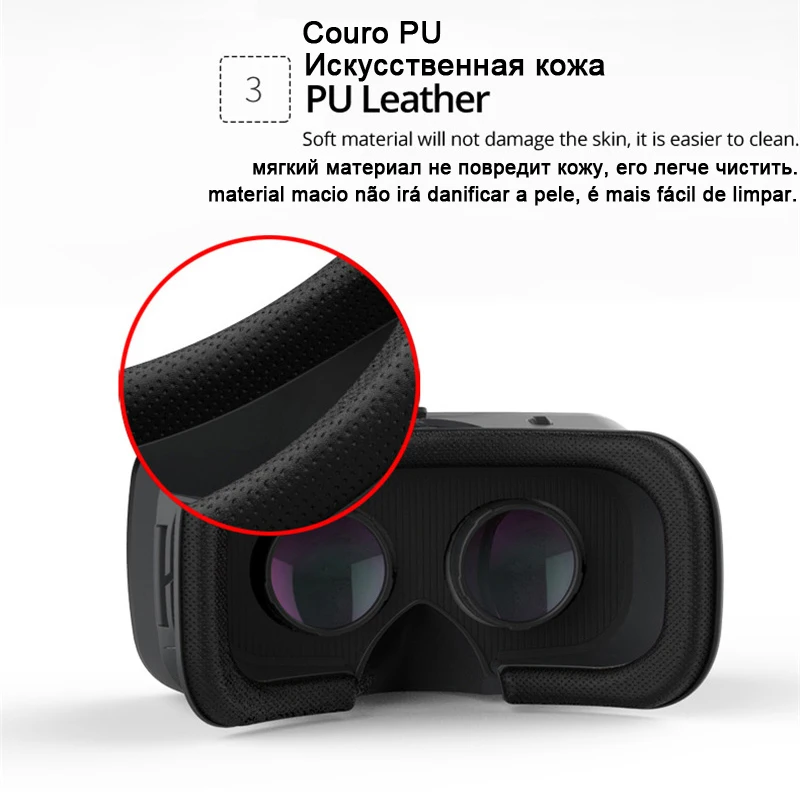 vr shinecon 6 0 casque virtual reality glasses 3 d 3d goggles headset helmet for iphone android smartphone smart phone viar lens free global shipping