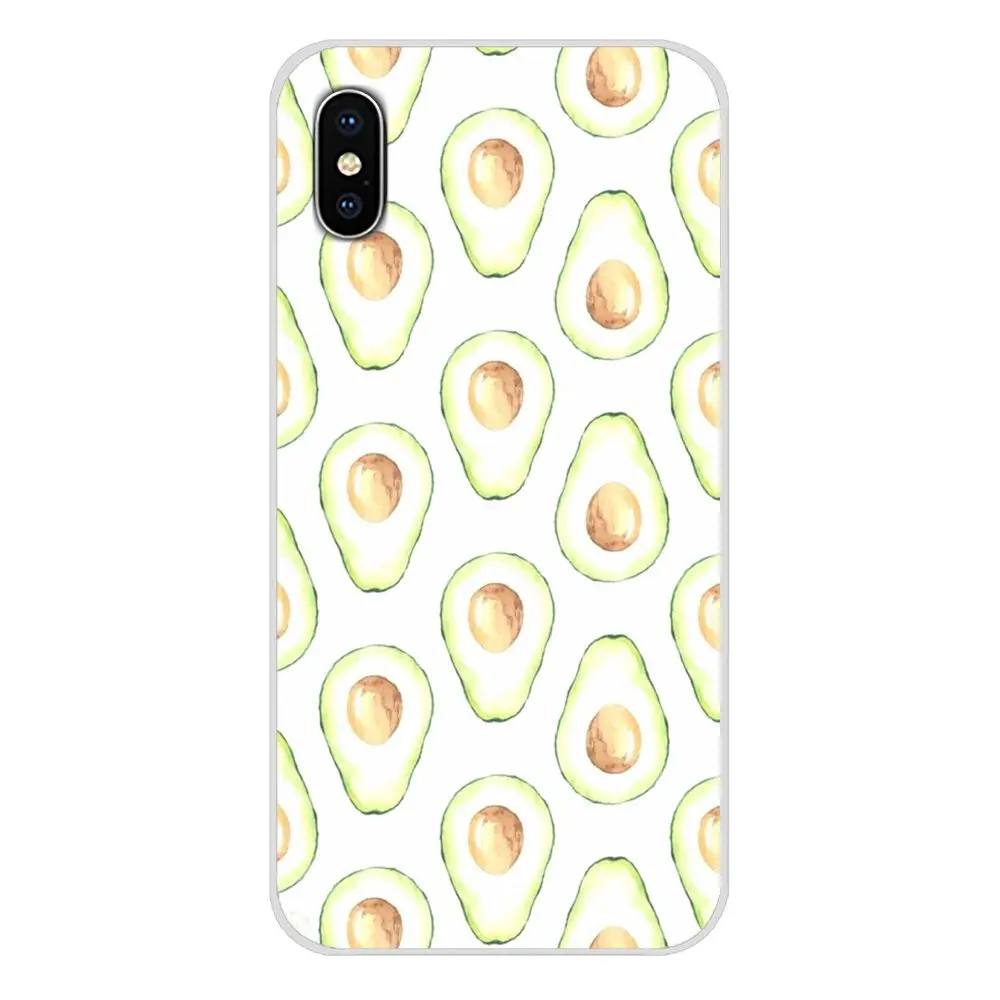 Avocado Pattern Cute Silicone Phone Cases Covers For BQ Aquaris S 5059 5035 6040L C V Plus X X2 Pro U U2 Lite M 2017 E 4.5 E5 X5 | Мобильные
