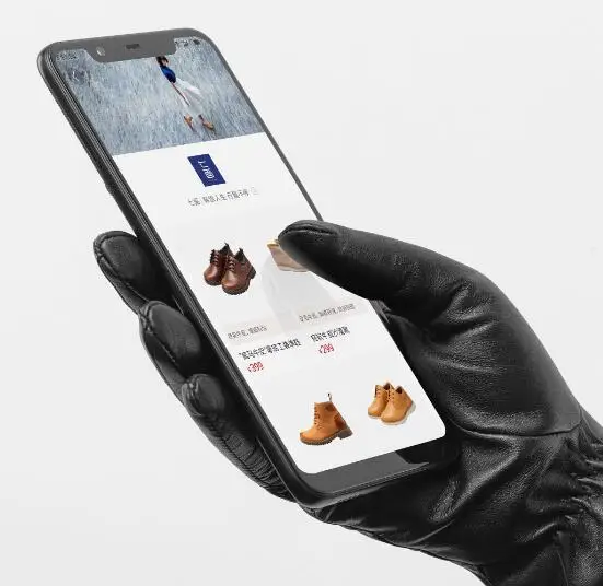 Оригинальные перчатки Xiaomi Youpin с семи лицом, испанские перчатки из овчины с сенсорным экраном для мужчин и женщин, сохраняющие тепло зимой