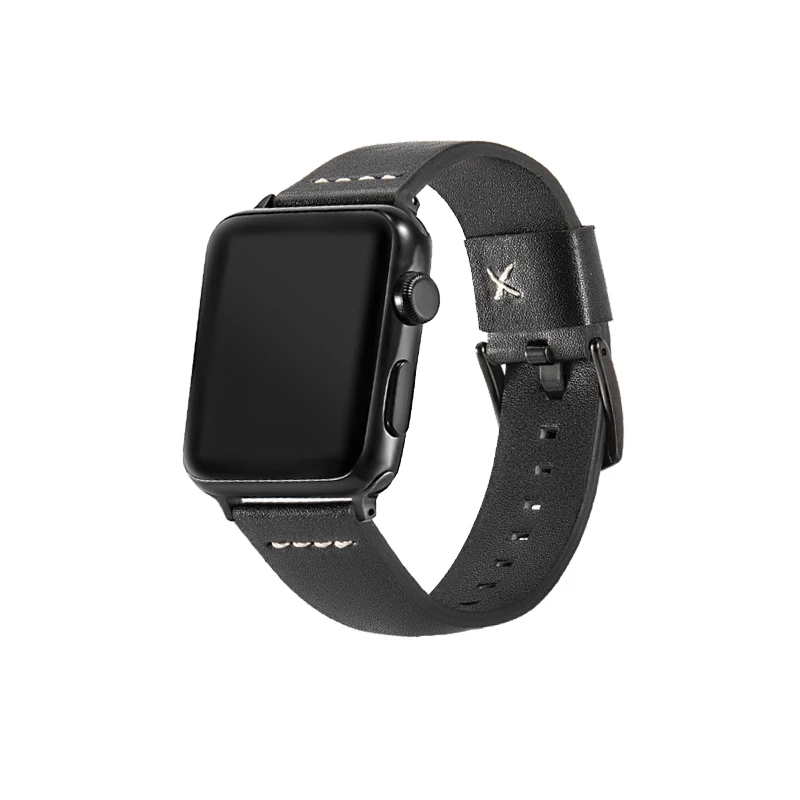 Ремешок из натуральной кожи для apple watch 42 мм 44 38 40 correa сменный Браслет серии 5/4/3/2/1 |