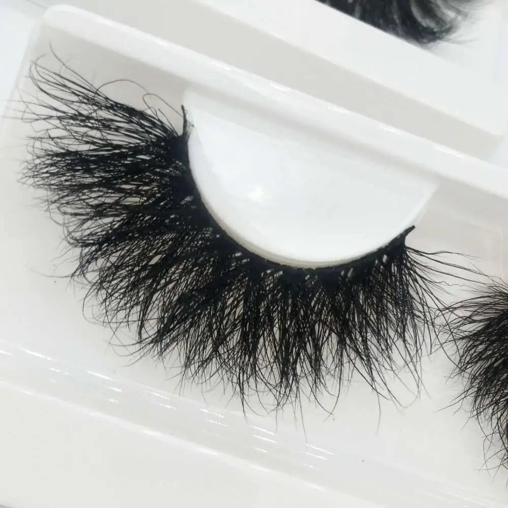 

5D Mink False Eyelashes Extension 1 Pairs Natural Dramatic Wispy Fluffy Crisscross Volume 25mm Mink lashes long faux cils bulK