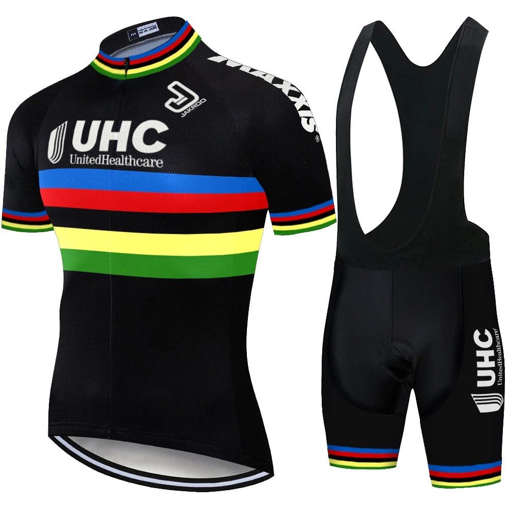 Велосипедная команда UHC 2020 Джерси велосипедные шорты костюм быстросохнущая