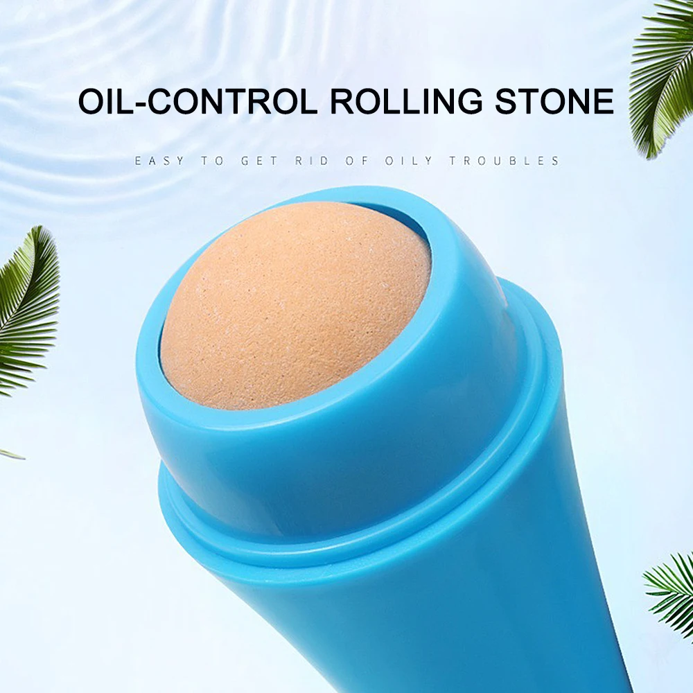 

Natural Volcanic Roller Oil Control Rolling Stone Matte Makeup Face Skin Care Tools Facial Cleaning Oil Absorption Roller Beauty