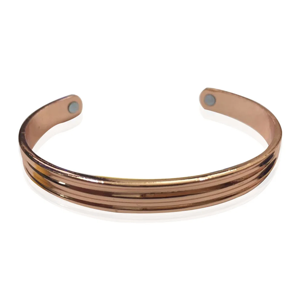 Магнитный Открытый браслет из чистой меди терапия артрит Исцеляющие магниты