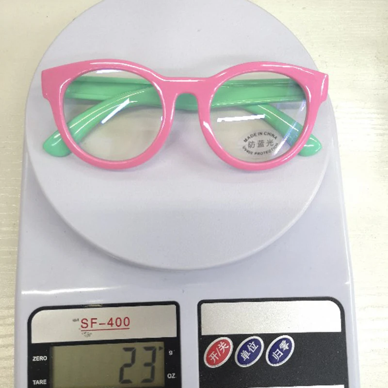 Новые гибкие детские оптические очки цельные безопасные простые зеркальные