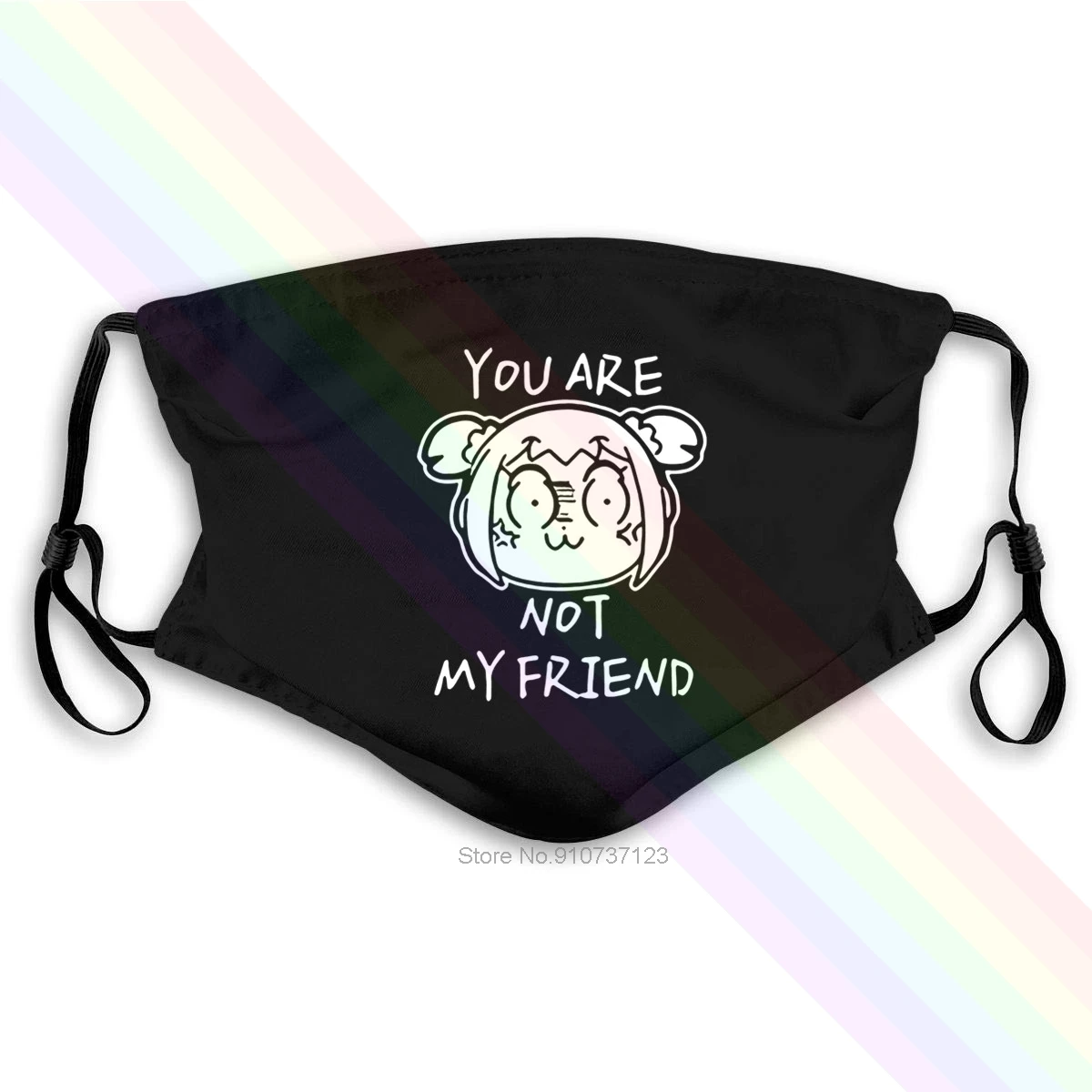 Поп команда EPIC аниме моющаяся многоразовая маска с 2 фильтрами PM2.5 5 слоев|Мужские