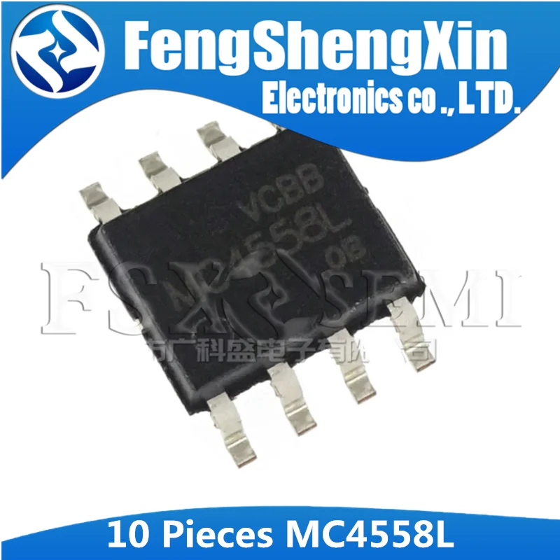 

10pcs MC4558L SOP8 MC4558 SOP 4558 SOP-8 Operational Amplifier IC