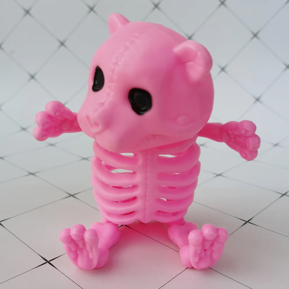 

Хеллоуина Скелет животного в натуральную величину кости жуткий Teddy Bear Bonez украшения Hallowmas ужас реквизит вечерние (розовый)