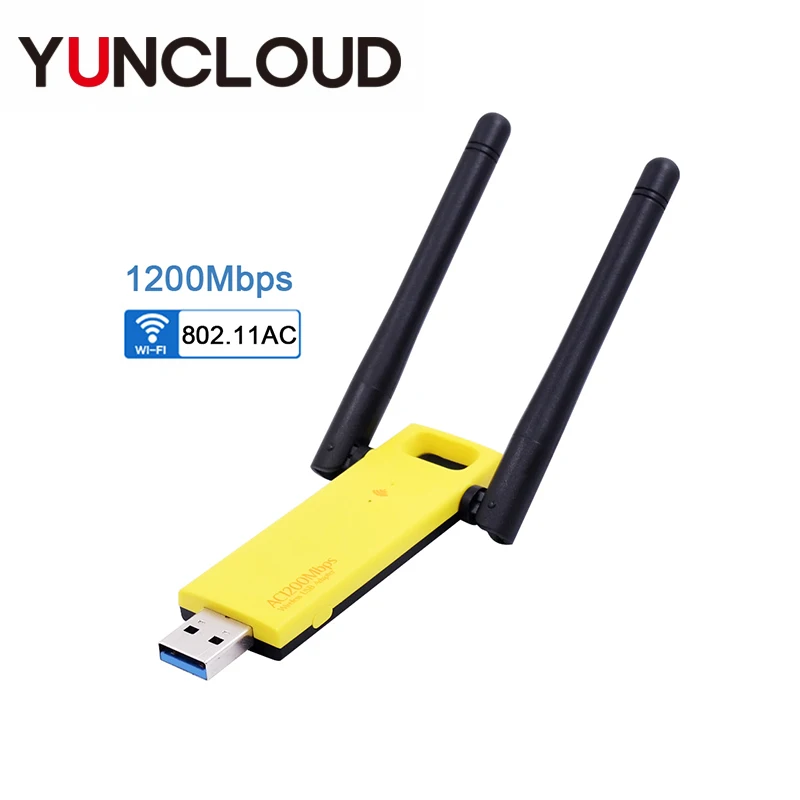 Беспроводной адаптер Realtek RTL8812AU USB 3 0 1200 Мбит/с Wi Fi 2 4 ГГц сетевой ключ карта