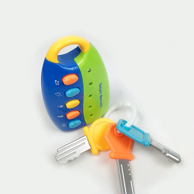 

Baby Car Key kids Musical Keys Kids Sound and Light Pretend Toy Keychain M09