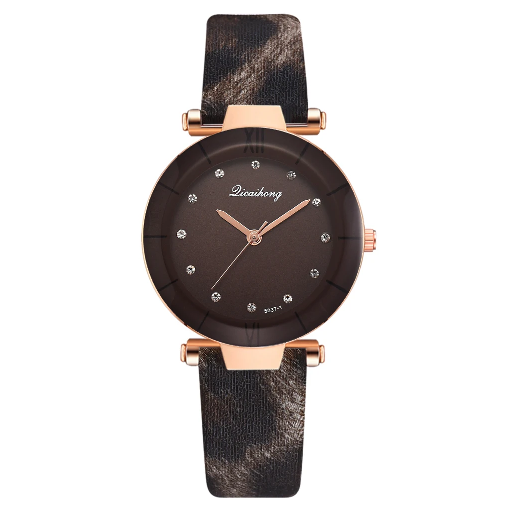 3930 Brown Новые Модные леопардовые женские часы женские повседневные кожаные кварцевые часы женские часы Relogio Feminino Montre Femme женские часы - Цвет: 3930 Brown