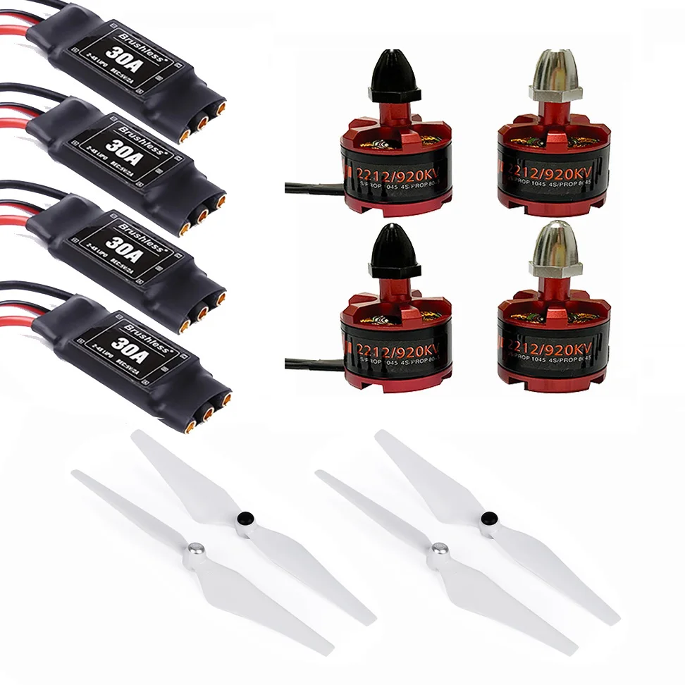 Горячая Распродажа 2212 920KV бесщеточный двигатель и 30A щетки ESC 2 ~ 4s 9450 Пропеллер для