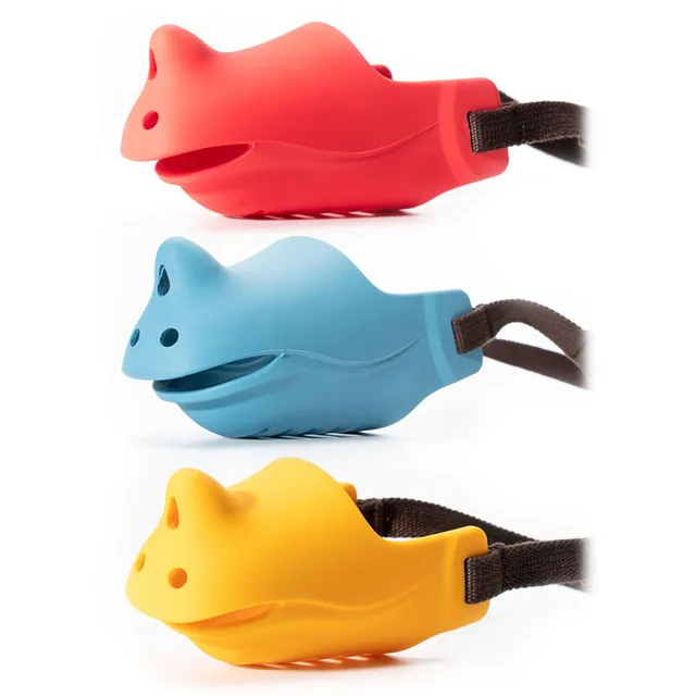 Pet Mouth cover muzzle pet bark stopper breathable adjustable anti-bite anti-barking silicone dog muzzle Costume pet supplies