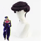 Аниме приключения Джоджо Josuke Higashikata вьющиеся подставки под парик-Термостойкое волокно волоса с Кепки Хэллоуин вечерние реквизит
