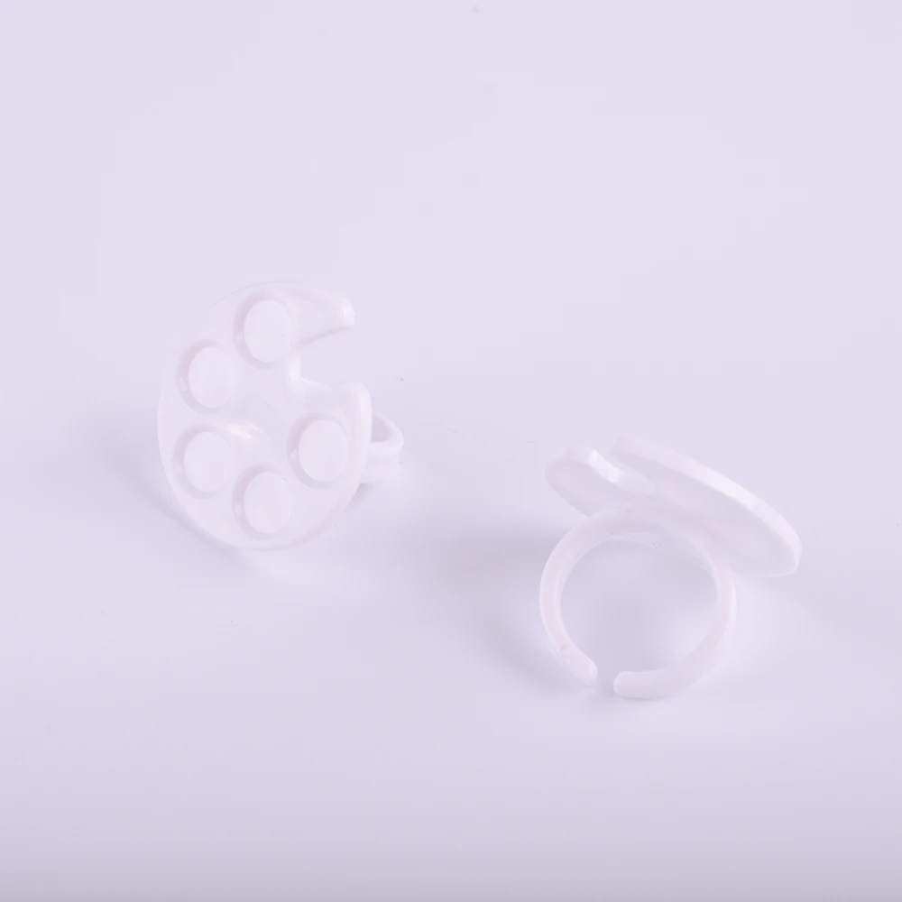 1 шт. пластиковые мини кольца для пальцев Дизайн ногтей Палитра блюдо УФ лак с