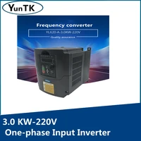 3 kw 220v fan water pump inverter light load vector speed controller one phase input three phase output
