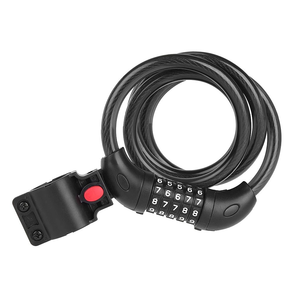 

New 5 Digit Code Combination Bicycle Lock Anti-Theft MTB Combination Lock Bike Cable Code Lock Security Safety Coded Safety Lock