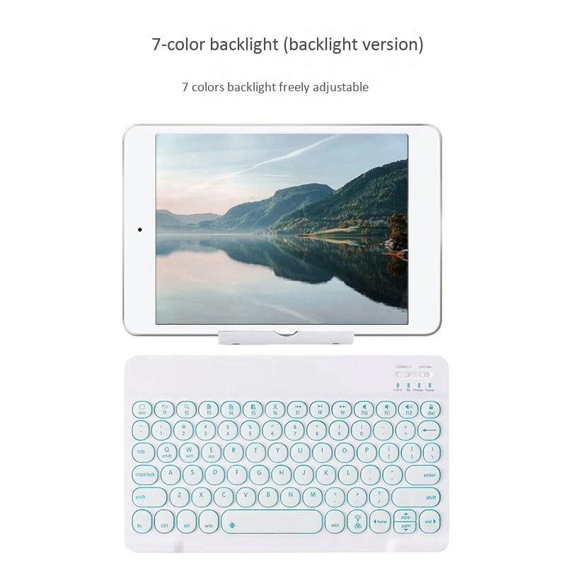 Wireless Keyboard 10 Inch for ALLDOCUBE IPlay20 Teclast P20HD Tablet Keyboard with Backlight for Win Mac Android Ios
