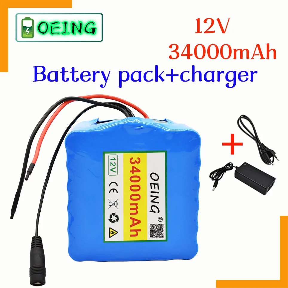 

Комплект литиевых аккумуляторов 2021, 12 В, 34 Ач, 3S12P, 11,1 В, 12,6 в для инверторных ксеноновых ламп, уличсветильник льников, достопримечательностей...