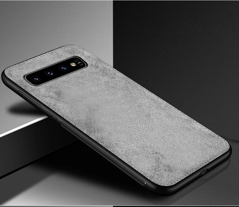 IIOZO Магнитный тканевый чехол для samsung Galaxy S8 S9 S10 Plus Note 8 Note 9 ультратонкий тканевый Мягкий силиконовый чехол s