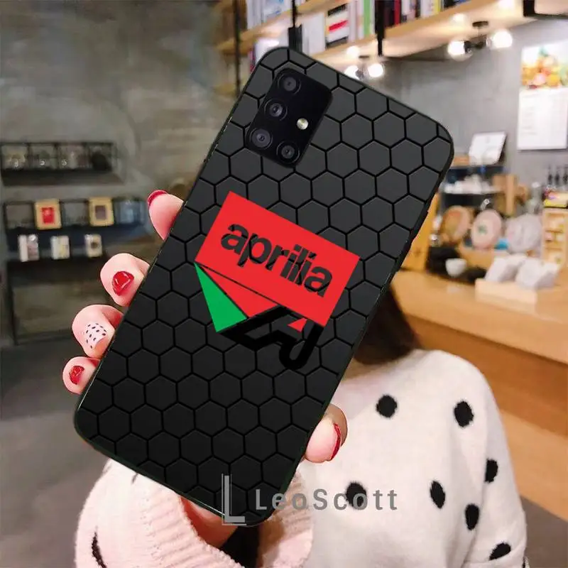 

Apriliaes moto logo Phone Case For Samsung A50 A51 A71 A20E A20S S10 S20 S21 S30 Plus ultra 5G M11