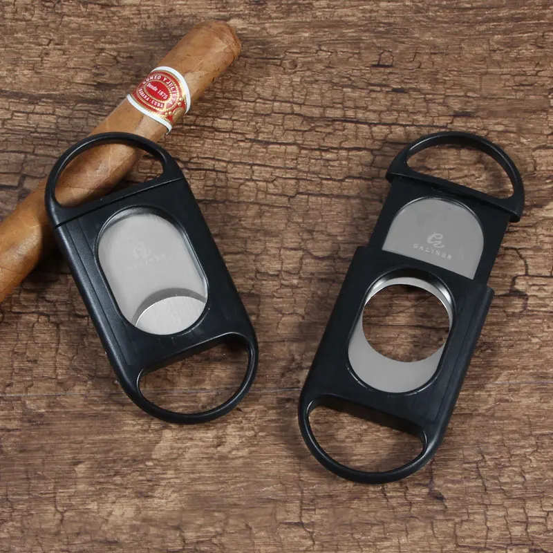GALINER резак для сигар двойные лезвия аксессуары из нержавеющей стали Острый