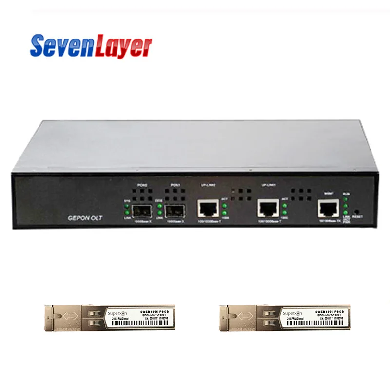 EPON OLT 2PON порты FTTH CATV OLT Перевозчик-класс высокой плотности волоконно-оптический высокое качество 1,25G Профессиональный мини - Цвет: with 2p PON module