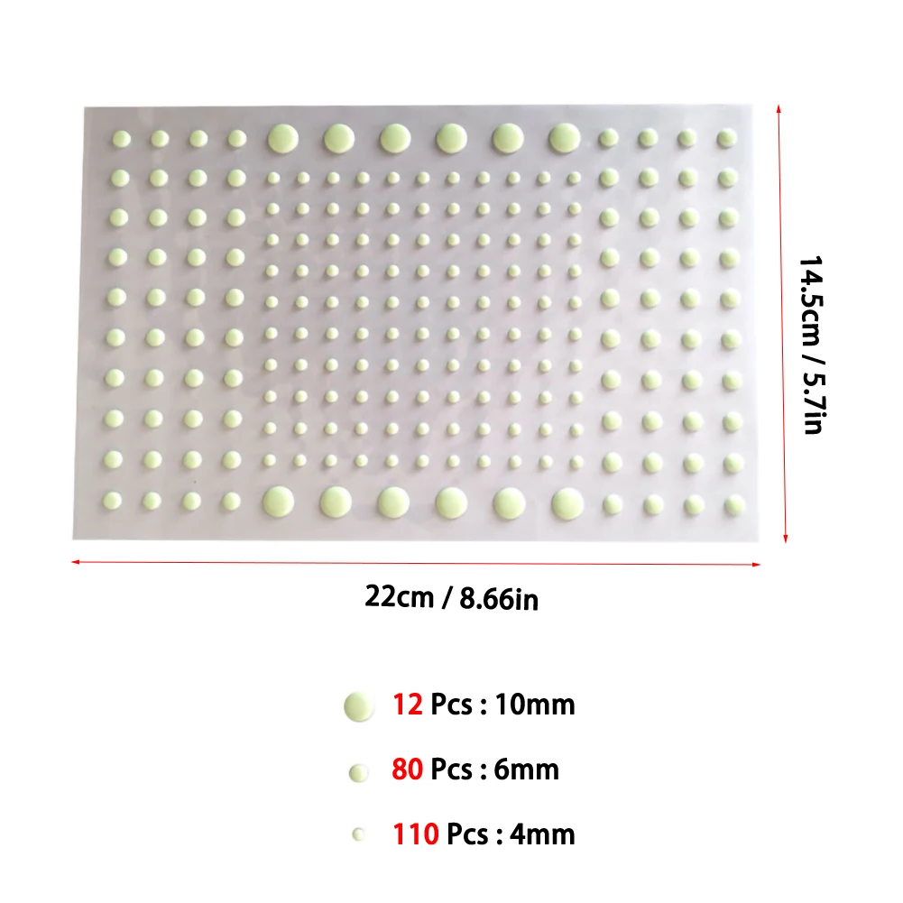 

2pcs/Set Luminous Bubble Stickers Bedroom Livingroom Removable luminescent Star & Dots Wall Stickers Home DIY Decoration Sticker