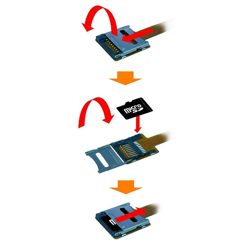 Micro Sd Tf карта памяти набор мужской и женский удлинитель мягкий плоский Fpc кабель 10