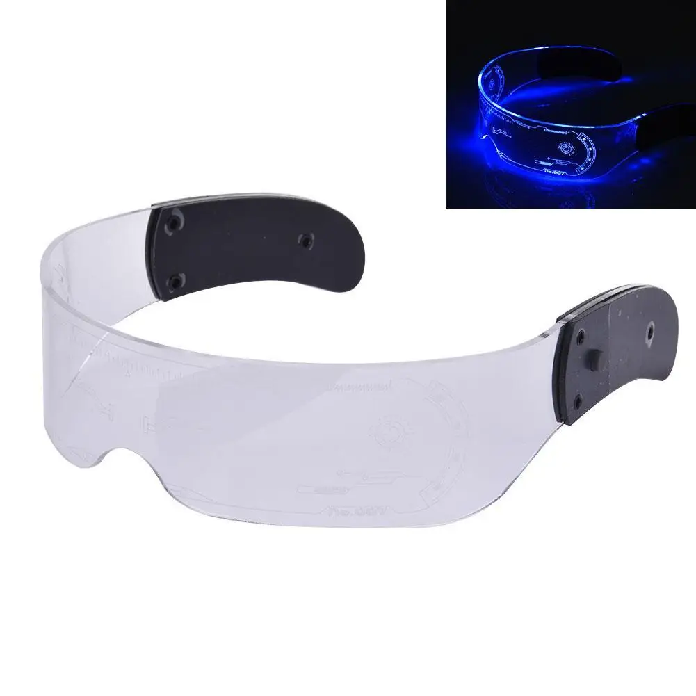 Colorful EL Luminous Glasses Led Light Up Visor Eyeglasses for Bar KTV Christmas Birthday Party New Year Decorations |