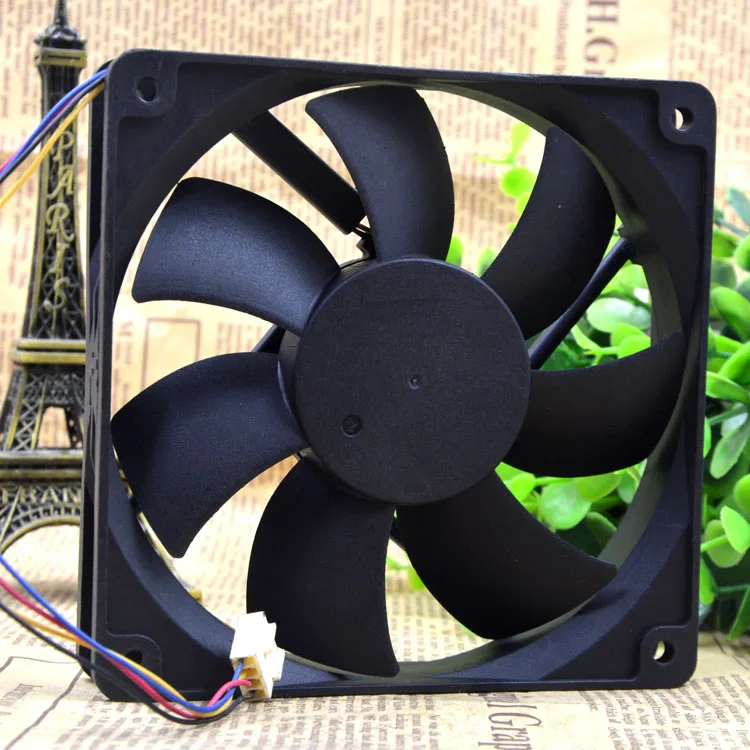 

& Adda AD1212UB-A7BGL 12025 0.50a 4-Wire Temperature Control Cooling Fan 12CM