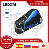 brand lexin lx b4fm for 4 riders intercom motorcycle bluetooth helmet headsets bt moto intercomunicador with fm radio