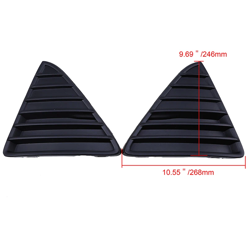 1 пара передний бампер для автомобиля Нижняя угловая Решетка Вентиляционная