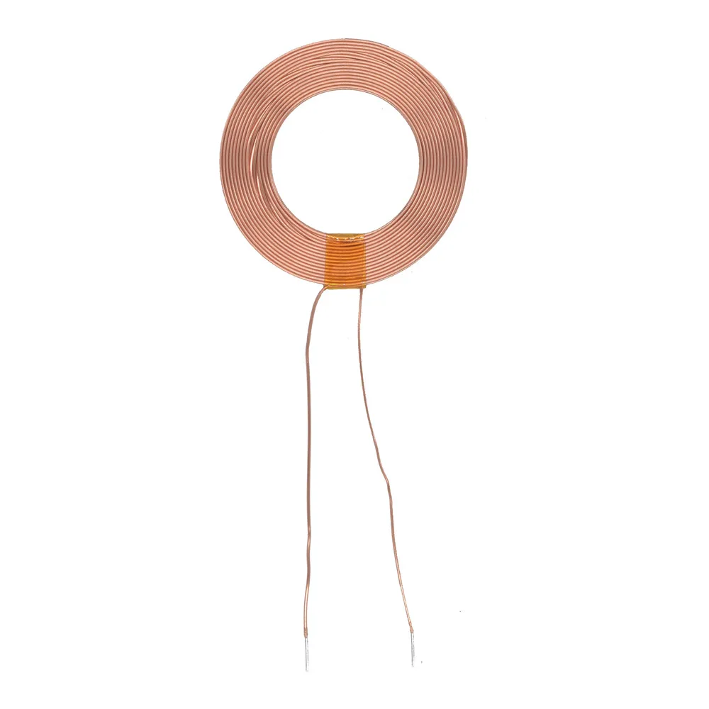 Taidacent 10PCS 32mm OD 30UH Copper Wire Wireless Power Supply Coil Magnetic Wireless Charger Inductive Coil Inductor