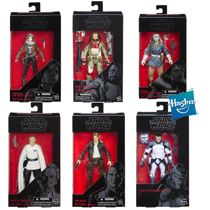 Экшн фигурка Hasbro Star Wars 6 дюймов черная серия клон командира Wolffe Jyn Erso Cassian Andor аниме