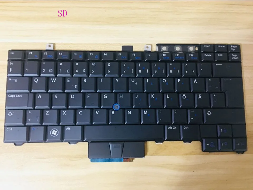 Белый Новая клавиатура для Dell Latitude E5300 E5400 E5500 E5410 E6400 E6410 E6500 E6510 Великобритания/латинская/Шведский/Испанский/Италия/шведский Раскладка - Цвет: Белый