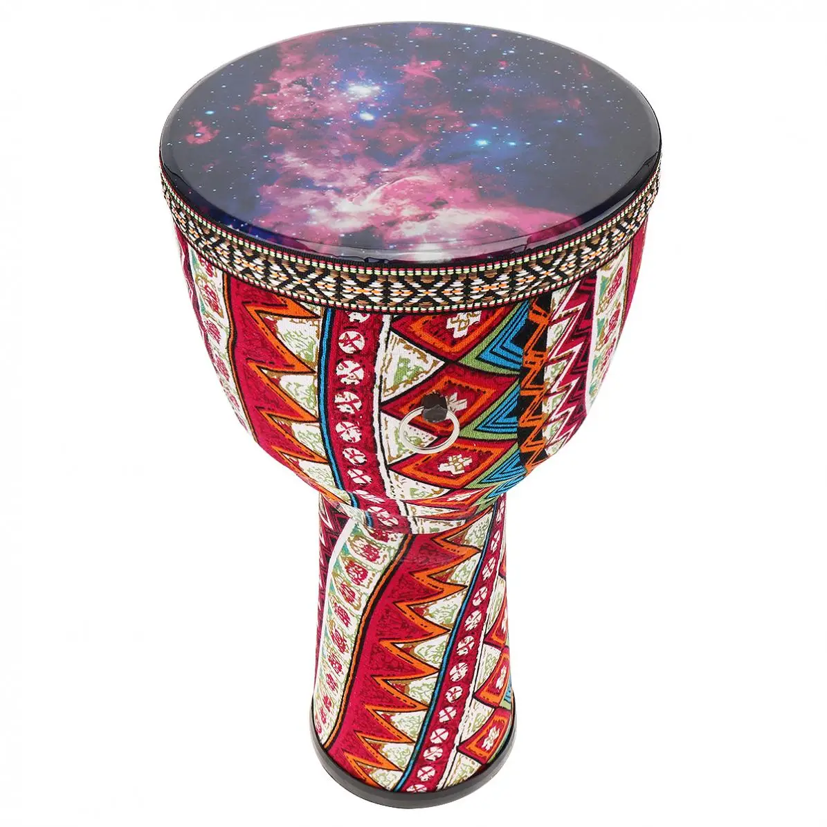 8 дюймов Африканский Djembe барабан красочные ткани искусство ABS баррель ПВХ звездное небо кожи детей ручной барабан