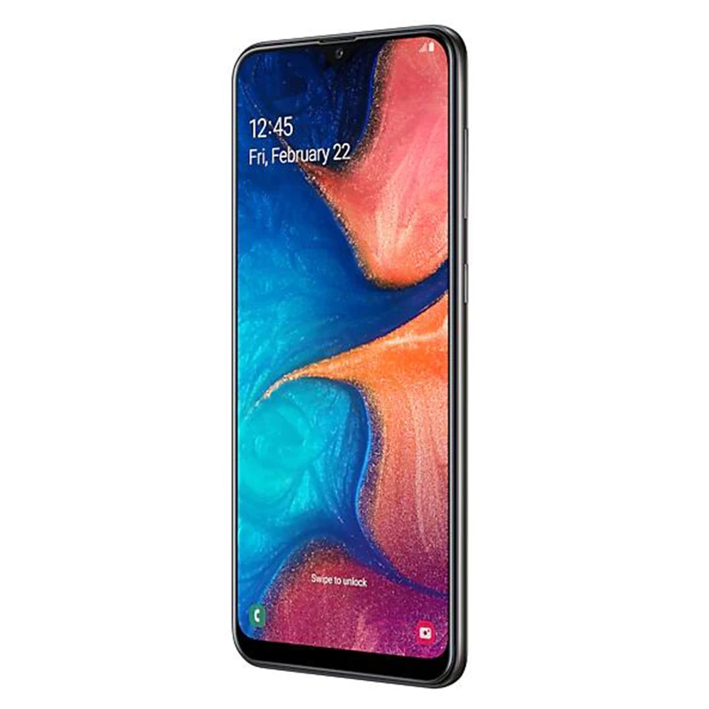 Samsung Galaxy A20 разблокированный 4G Android мобильный телефон Octa Core 6," Dual SIM 13MP и 5MP задняя камера ram 3 ГБ rom 32 ГБ