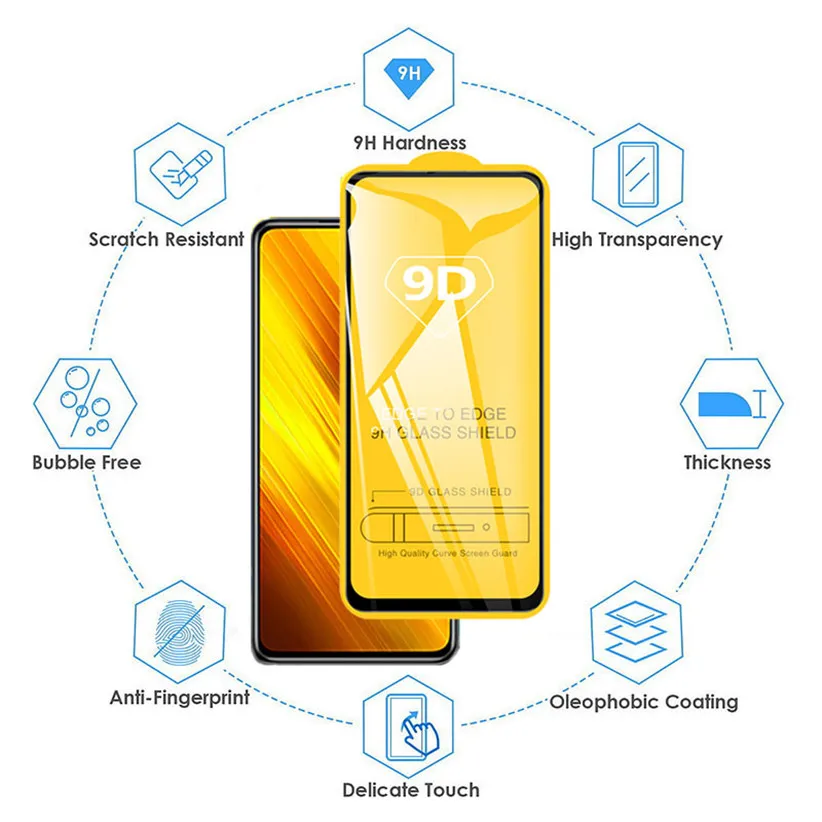 

Tempered Glass for xiaomi pocophone x3 front Protection poco x 3 nfc Screen Protector Xiaomi redmi pocofone x3 nfc Glass poco-x3