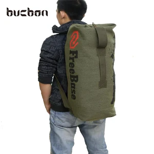 Мужской и женский рюкзак Bucbon, прочный холщовый армейский рюкзак для путешествий, кемпинга, походов