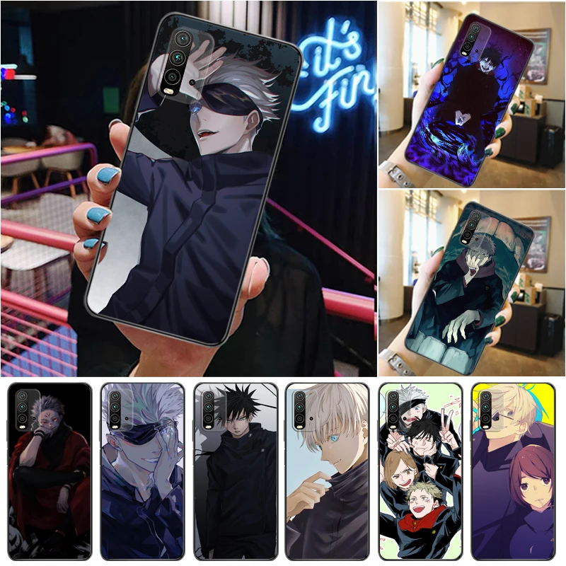 

Jujutsu Kaisen Yuji Itadori Fushiguro Megumi Sukuna Satoru Gojo Phone Case For Xiaomi Redmi 9 9T 9A Pro Coque Cases Funda