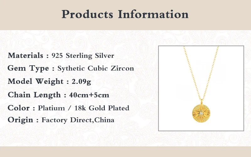 

GS Chain Necklaces For Women Anise Star Retro Round Stacking Necklace 925 Sterling Silver Collier Femme Fine Jewelry Accessories