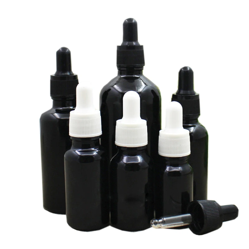 

5 мл, 10 мл, 30 мл, 50 мл, 100 мл фотобутылочки белые, черные ошейники, пустые фотокосметические упаковочные контейнеры