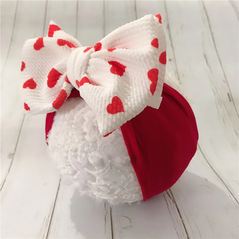 Тюрбан с большим бантом для маленьких девочек повязка на голову 4 июля День