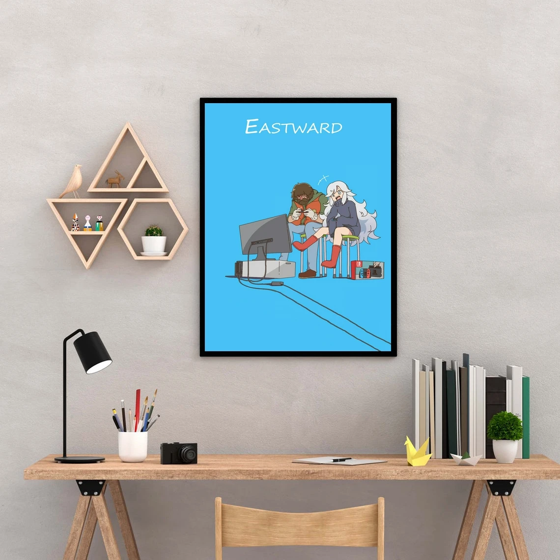 

Постер для видеоигр Eastward, креативный минималистичный дизайн, печать на холсте, украшение для дома, настенная живопись (без рамки)