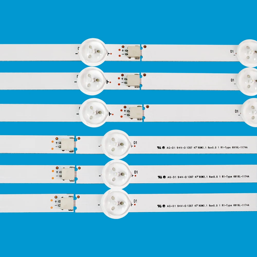 60 шт./лот 100% новый 47 &quotLG 47LN519C-CC Светодиодная лента Замена 6916L-1174A 6916L-1175A 6916L-1176A