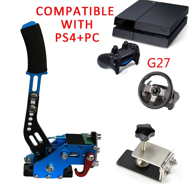 G27 Blue Горячие гоночные игры USB Ручной тормоз SIM зажим PC+ PS4 ручной тормоз SIM для гоночных игр G920 G29 G27 с приспособлением экшн-игрушка FANATECOSW - Цвет: G27 Blue