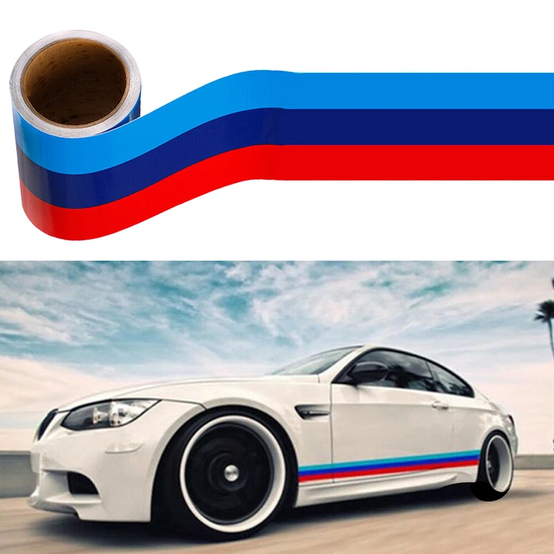 Автомобильная полосатая наклейка 3 метра M цветная виниловая Стайлинг автомобиля