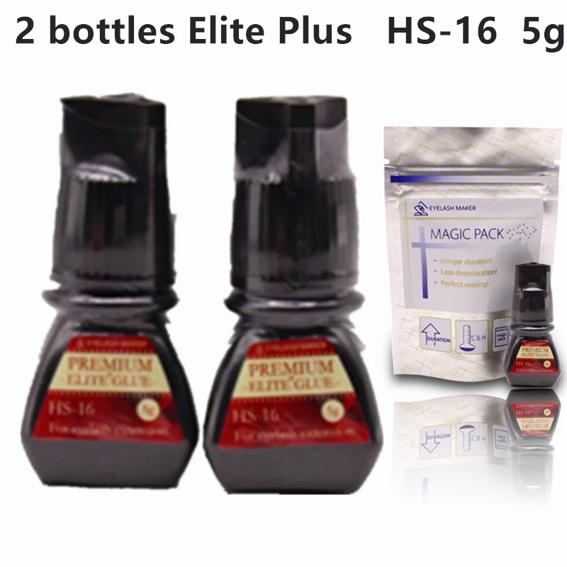 

Клей для наращивания ресниц ELITE Plus, быстросохнущий клей для наращивания ресниц, в бутылке 2 дюйма, 5 мл, 7-8 недель, с низким запахом, 1-2 секунды